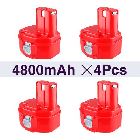 4x 1420 Akku fur Makita 14.4V 4800 mAh Ersatz 1422 1433 1434 1435 1435F 192699-A 193158-3 192600-1 Akku-Elektrowerkzeug (1/5)