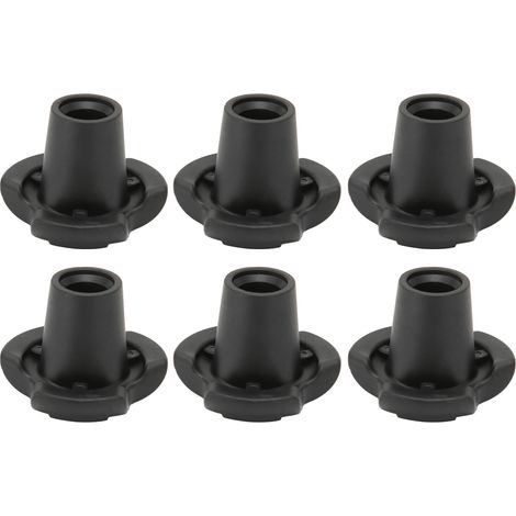 Embouts De Béquilles - Diamètre Intérieur 16mm - Caoutchouc Antidérapant - Pour Terrain Extérieur Et Intérieur - Lot De 2 (1/5)