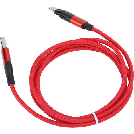 Cable USB Micro USB Vers Type-C - Rotation 180 Degres - Charge Rapide - Compatible Smartphones - Longueur 1,2 M