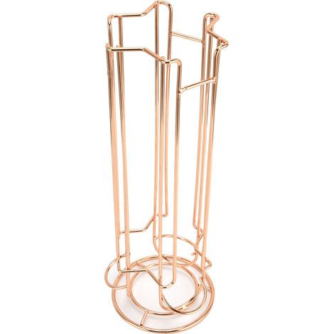 Support de rangement pour 18 capsules de café, étagère porte-capsules en métal, organiseur de dosettes, présentoir compact pour cuisine et comptoir. (1/5)