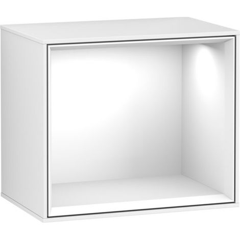 V&B Regalmodul Wandbeleuchtung Finion 41,8x35,6x27cm, Reg glo wh., glo wh. Lac (1/2)