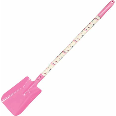 Pala metálica Greenmill, mango de madera/pvc, 75cm, herramienta de jardinería, ideal para excavar y mover tierra en jardines y huertos.