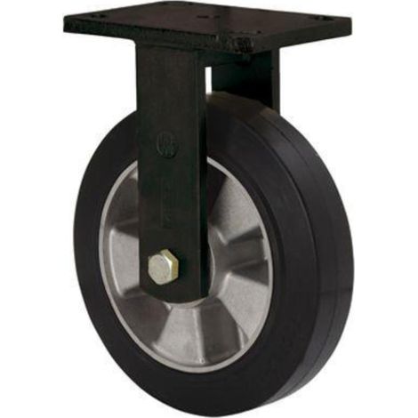 rueda fija  17hlb250h-deb aluminio-goma negra elastica eje bolas (1/2)