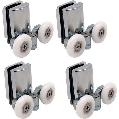 Set mit 4 23-mm-Duschtürrollen für Schiebetüren (1/5)