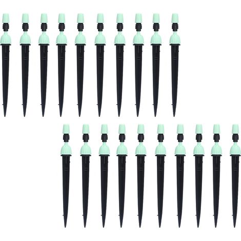 20er-Set multifunktionale Sprühtrimmer, verstellbare Bewässerungszerstäuber, Tropfbewässerungssystem, Cyan (1/5)