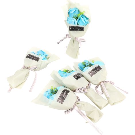 Bouquet de roses en savon pour anniversaire, bureau, décoration, boîte à bouquets, cadeau de Noël (1/5)