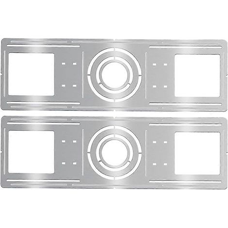 Kit d'installation pour luminaires encastrés : 2 plaques de montage en acier galvanisé pour spots LED 3/4/6 pouces (1/5)