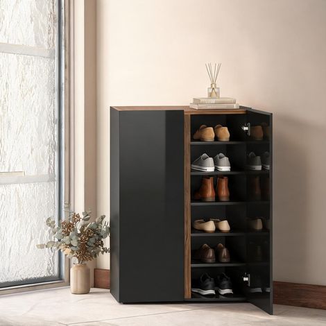 Meuble à chaussures en panneau de particules 70 x 33,5 x 95 cm (1/5)