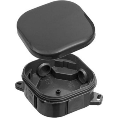 Caja de superficie PH 92x92 clic vacía negra UV - A.0018C