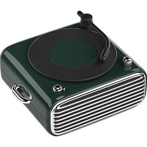 Platine vinyle Atom rétro portable et multifonctionnelle sans fil avec Bluetooth et technologie Bluetooth, idéale pour l'aromathérapie.