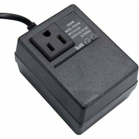 Transformateur 220 V-110 V - 200 W - Prise Européenne - Pour Appareils 110 V - 1 Pièce (1/4)