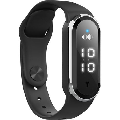 1pcs noir intelligent anti - insectes bracelet, montre électronique ultrasonique anti - moustique montre pour les personnes âgées, les enfants, les adultes et les femmes enceintes (1/5)
