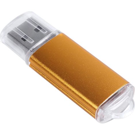 Clé USB - 64 Go - Interface USB 2.0 - Compatible PC Portable Téléviseur Console De Jeu - Or