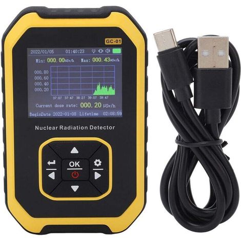 Geiger Counter Beta Gamma X Rays Real Time Digital Radioactive Detection Marble Tiles