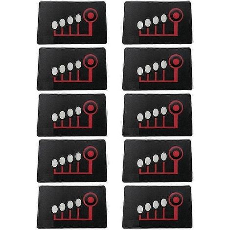 10 autocollants indicateurs de batterie LED compatibles avec les batteries au lithium M18 étiquettes porte-clés LED compatibles avec les blocs-batteries lithium-ion Milwaukee 18V 48-11-1815 HF. (1/5)