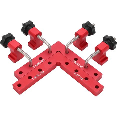 Équerre de positionnement carrée 90 degrés en aluminium avec règle graduée, outil de mesure d'angle droit, kit de traçage précis pour menuiserie et bricolage, réglable et durable. (1/5)