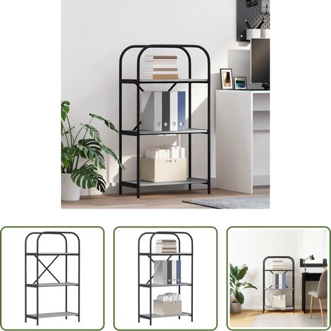 vidaXL Bücherregal grau - Bücherregal Graues Sonoma 60 x 30 x 109 cm Holzwerkstoff (1/5)