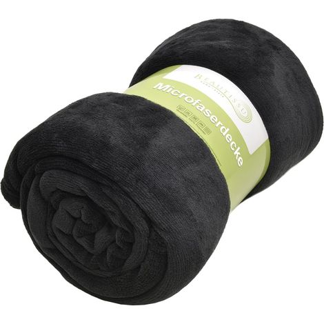 Aurelia Couverture douillette Noir, 150x200cm