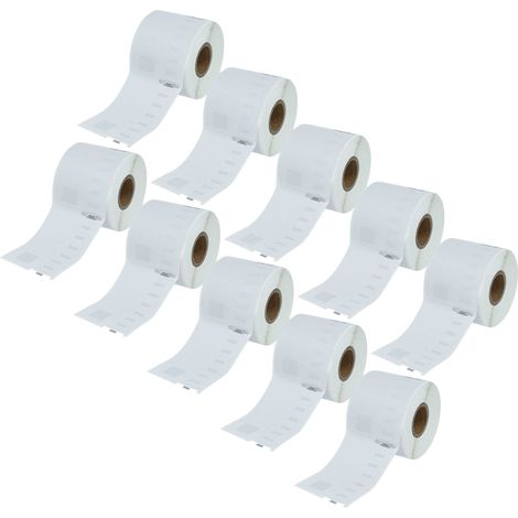 vhbw 10x Label Roll 54mm x 70mm (320 Label) Replacement for Dymo 99015 for Label Maker (1/4)