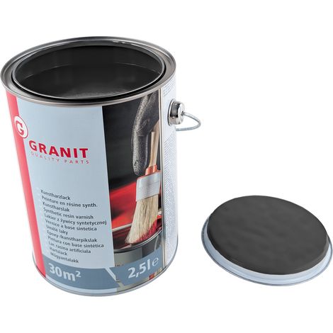 Schwarzer Warnlack RAL 9017 Wilckens Granit, 2,5 l Dose (1/2)