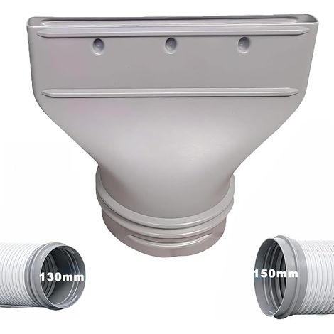 Adaptador de manguera para aire acondicionado portátil, boquilla de escape universal para aire acondicionado portátil compatible con mangueras de 13 cm y 15 cm, kit de ventilación para aire acondicion (1/5)
