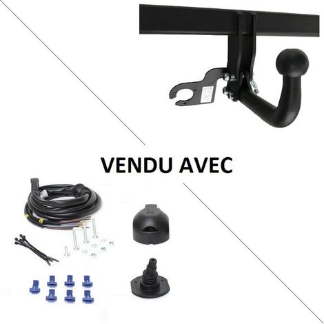 Attelage Renault Clio 3 Collection (11/12-10/14) Col de cygne + faisceau universel 7 broches (1/2)
