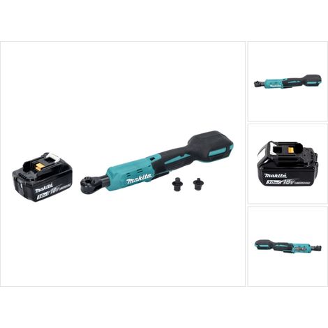 Makita DWR 180 F1 atornillador de carraca sin cable 18 V 47,5 Nm 1/4" 3/8" + 1x batería recargable 3,0 Ah - sin cargador