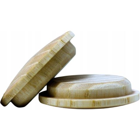 Cache-vis en bois - Ø 15 mm - Hêtre - Lot de 10 - Esthétique - Durable - Installation facile (1/5)