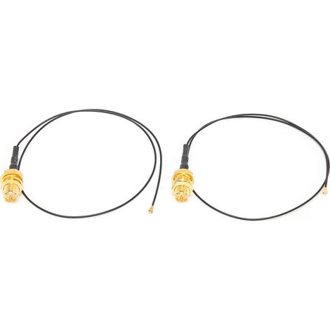 2 Pièces Câble IPEX 4 vers RPSMA Femelle pour Antenne WiFi Bluetooth Externe M.2 (1/5)