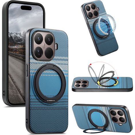 Funda Xiaomi 17T con soporte giratorio para MagSafe, color azul. (1/5)