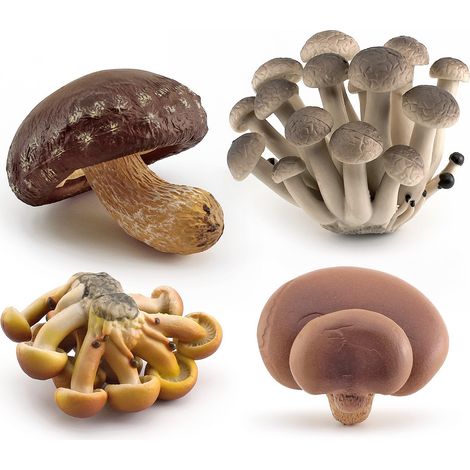 Ornement De Bureau - Figurine Champignon Resine - Pour Jardin Miniature Et Decoration De Gateau - Lot De 6 (1/5)