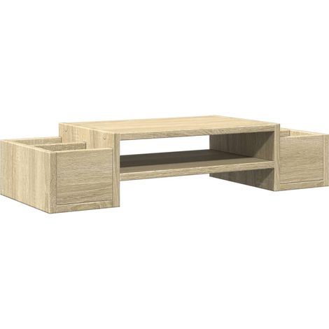 Supporto per monitor tavolo mobili per ufficio e deposito in legno ingegnerizzato Sonoma marrone 020044960