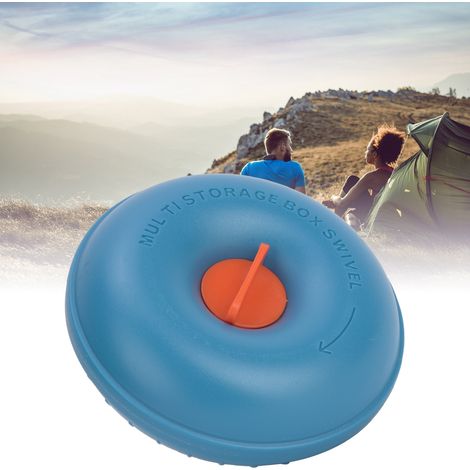 Nouvelle boîte à pilules portable USAR, mini rangement pour pilules, organiseur de pilules, distributeur de bonbons portable, 4 compartiments, bleu profond pour les voyages (1/2)