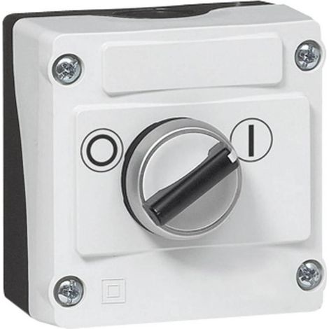 Conmutador giratorio Baco LBX12510 negro robusto IP66