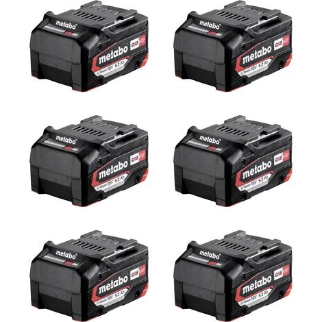 Paquete de 6 baterias Li-Ion 18V 5,2Ah METABO - 625152000 (1/2)