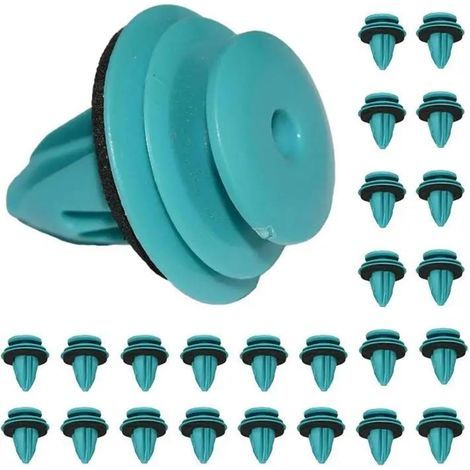 25 clips universels pour garniture de porte de voiture, clips de fixation pour boucle de panneau de porte, kit de fixation de rechange pour accessoires de garniture de porte (25 pièces) (1/4)