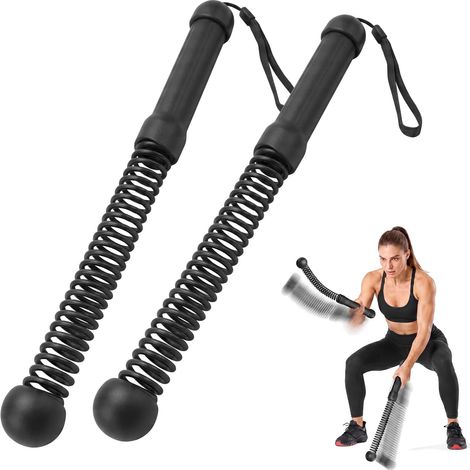 Corde de combat sans corde, équipement d'entraînement silencieux à la maison, corde d'entraînement robuste, cordes d'entraînement polyvalentes pour homme et femme (noir) (1/5)