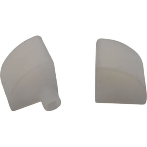 Jandei - Par de tapas para perfil flexible de silicona de esquina 16x16mm