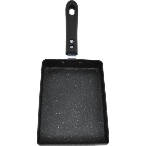 Poêle à tamagoyaki carrée antiadhésive, poêle à frire pour œufs frits, sandwichs et crêpes (petite) (1/5)