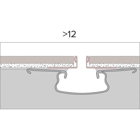 Keramisches Schlitzbodenprofil 12 mm für 10 mm Fliese L2500 mm