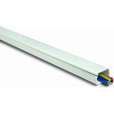 FPLUS canal protect.2 pzas.de 1 metro grande 23x13 mm. , Canal instalaciones. Grande 23x13 mm Adhesivo
Blanco. Blister 2 tiras 1 m.
