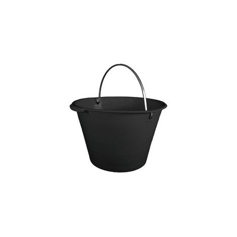 Cubeta de 8 litros negra para construcción