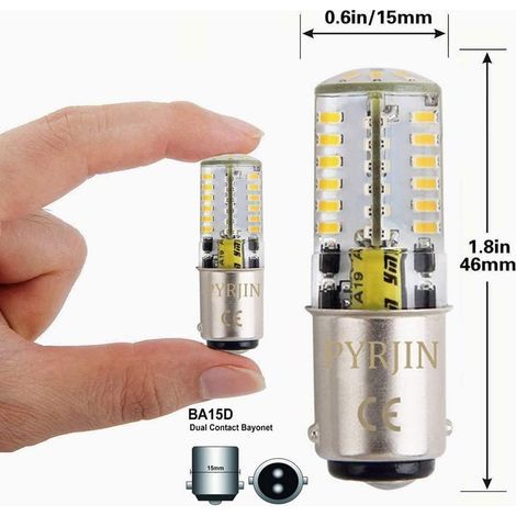 2er-Pack BA15d 5W 3000K wasserdichte Silikon-LED-Lampen für Wohnmobile und Boote (1/5)