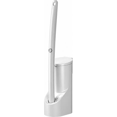 Brosse WC Murale avec Support et 24 Têtes de Nettoyage Jetables (1/5)