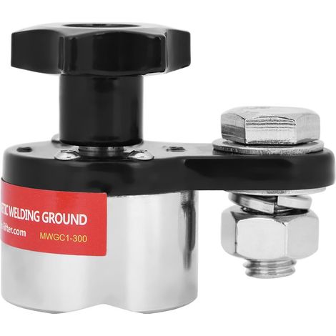 Connettore di terra magnetico per saldatura – MWGC1-300 – 300A – commutabile – industriale
