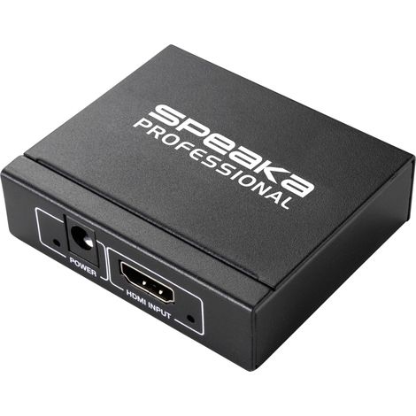 Répartiteur HDMI SpeaKa Professional 2 ports noir (1/5)