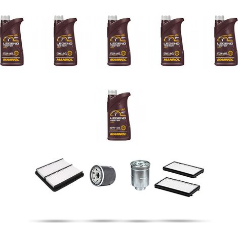 Kit tagliando 4 FILTRI e 6L OLIO compatibile con Mazda 3 (BL) 2.2 CD 136kw dal 2009 (1/5)