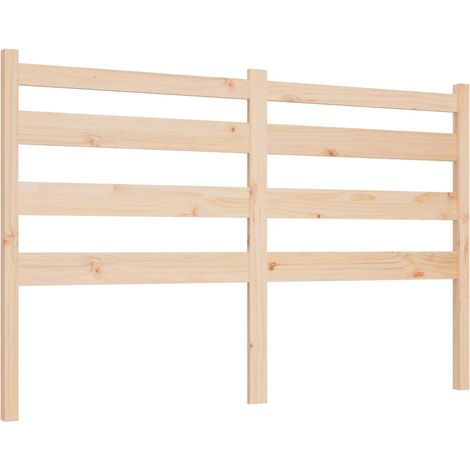Testiera per dormire accessorio per camera da letto 126 x 4 x 100 cm in legno di pino massiccio TDL0206754