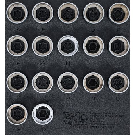 Jeu de douilles bgs technic pour ecrou antivol jantes land rover