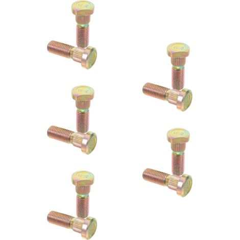 10 tornillos chapados en oro para bujes de ruedas de coche: alta resistencia y estabilidad. (1/2)